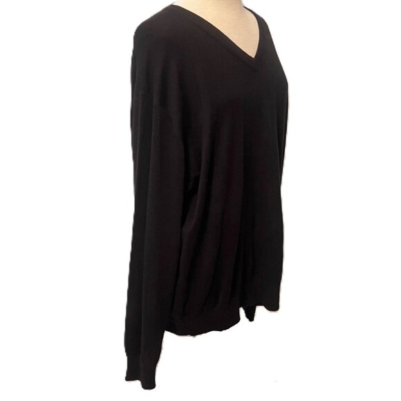 Peter Millar Black Silk Cashmere Blend Pullover Sweater Mens Size XXL 2XL Preppy - Picture 4 of 9